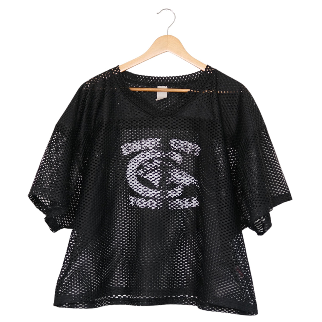 Vintage 90s Crop Mesh Football Jersey  Unisex XL