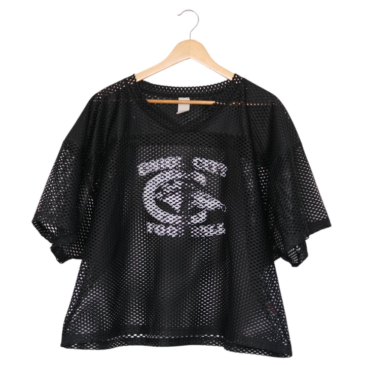 Vintage 90s Crop Mesh Football Jersey  Unisex XL