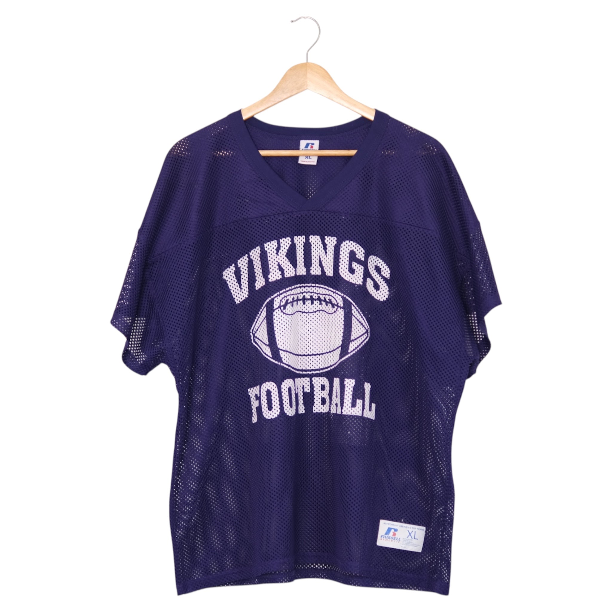 Vintage 90s Russell Vikings Football Mesh Jersey