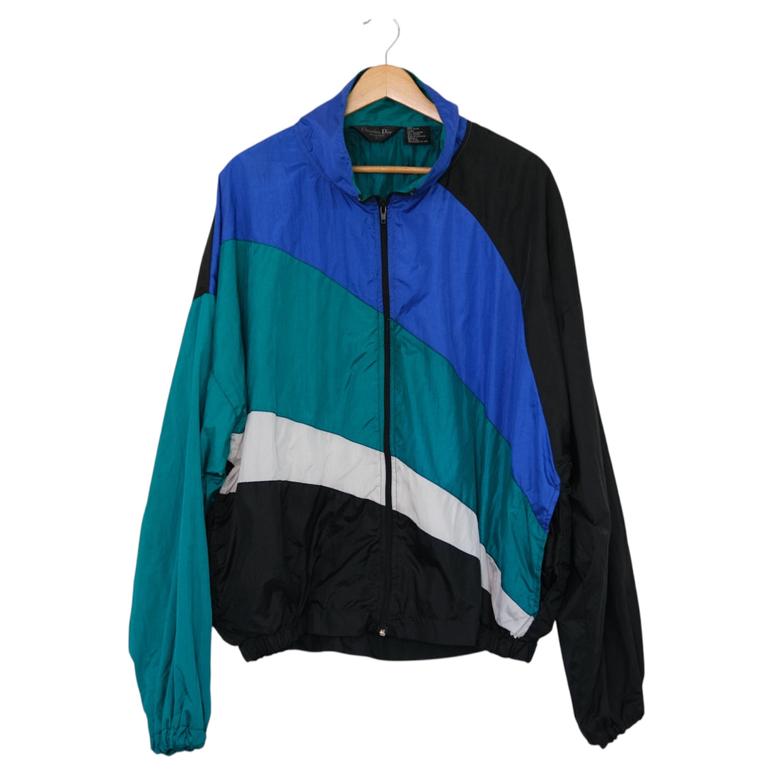 Vintage 90s Christian Dior Colorblock Track Jacket