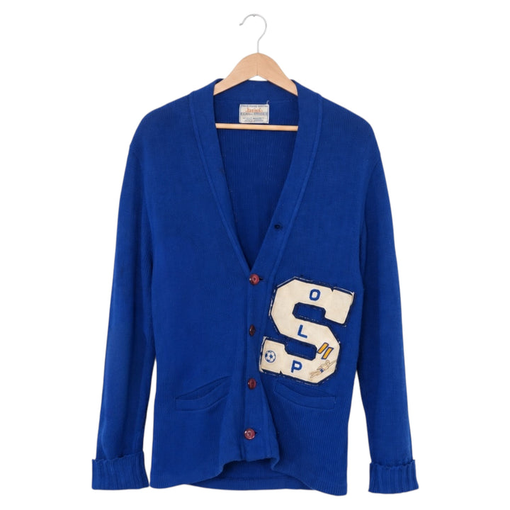 Vintage East-Tenn Blue Letter Patch Cardigan