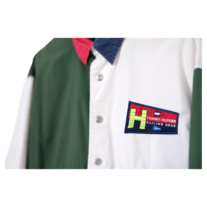 Vintage Tommy Hilfiger Sailing Gear Colorblock Button-Front Shirt