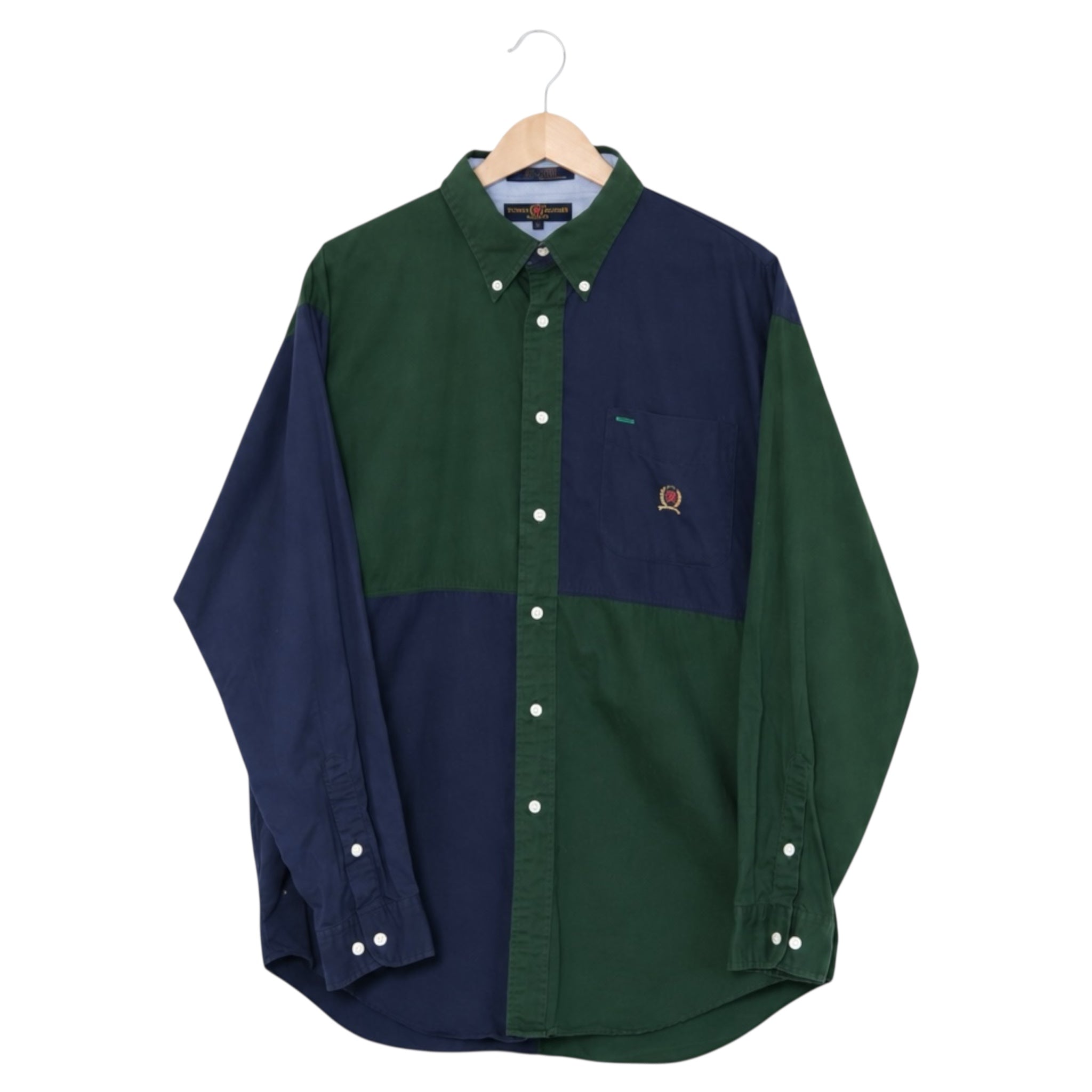 Vintage Tommy Hilfiger Colorblock Button-Down Shirt