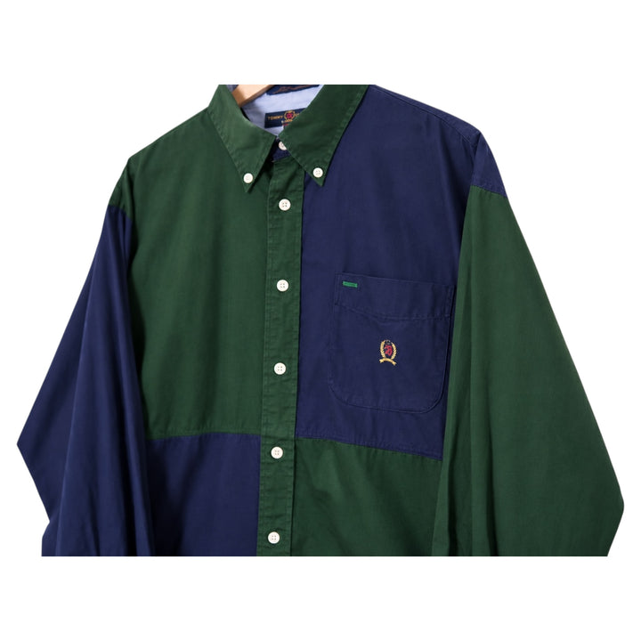 Vintage Tommy Hilfiger Colorblock Button-Down Shirt