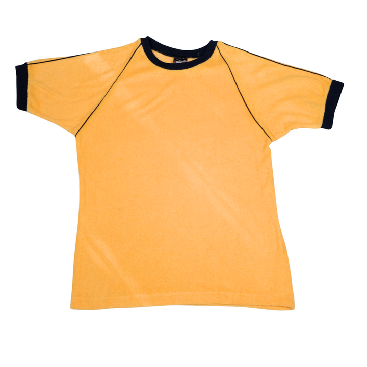 Vintage 70's Yellow Terry Cloth Shirt