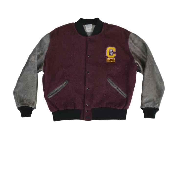 Vintage 1960's Canton Bulldogs Leather Jacket